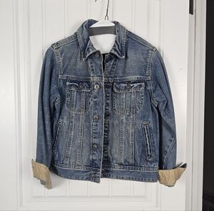 Gap Kids Size Large 100% Cotton Jean Denim Trucker Jacket